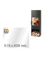 Kaminglas für OBI INZELL EASY – Ersatzglas