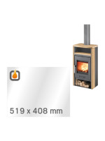 Kaminglas für OBI VITORRE SANDSTEIN – Ersatzglas