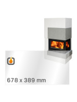 Kaminglas für ABX NORFOLK - VORDERSCHEIBE